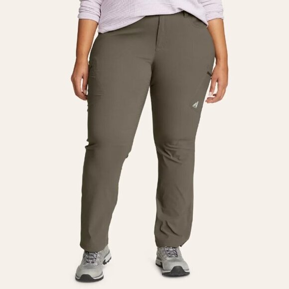Eddie Bauer Pants - Eddie Bauer - 22 W, Women's Guide Pro Pants, Nylon Outdoor Hiking in Slate Green